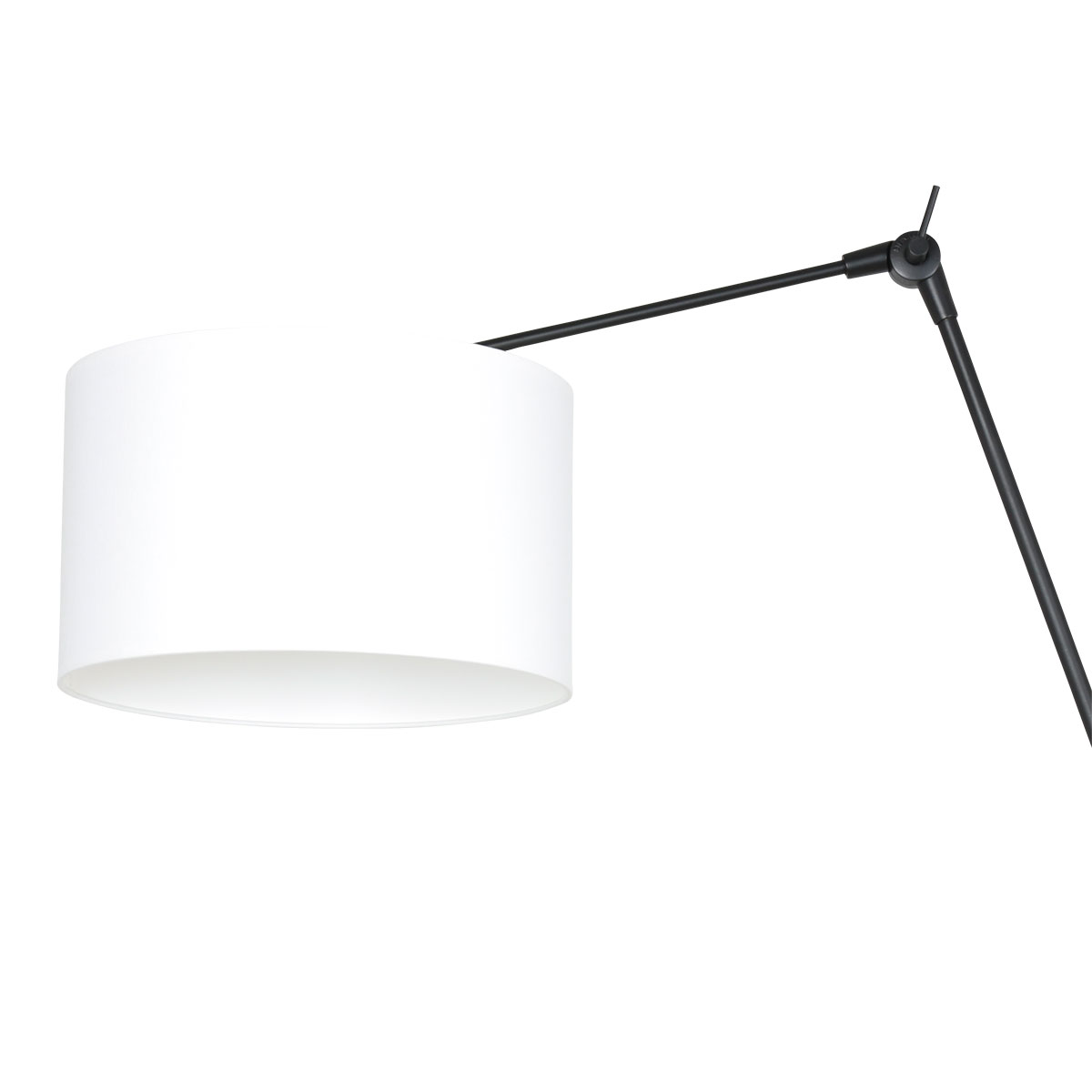 Steinhauer Wandlamp Prestige chic | 1-lichts | draaibaar | E27 | 30x90 cm | wit/zwart