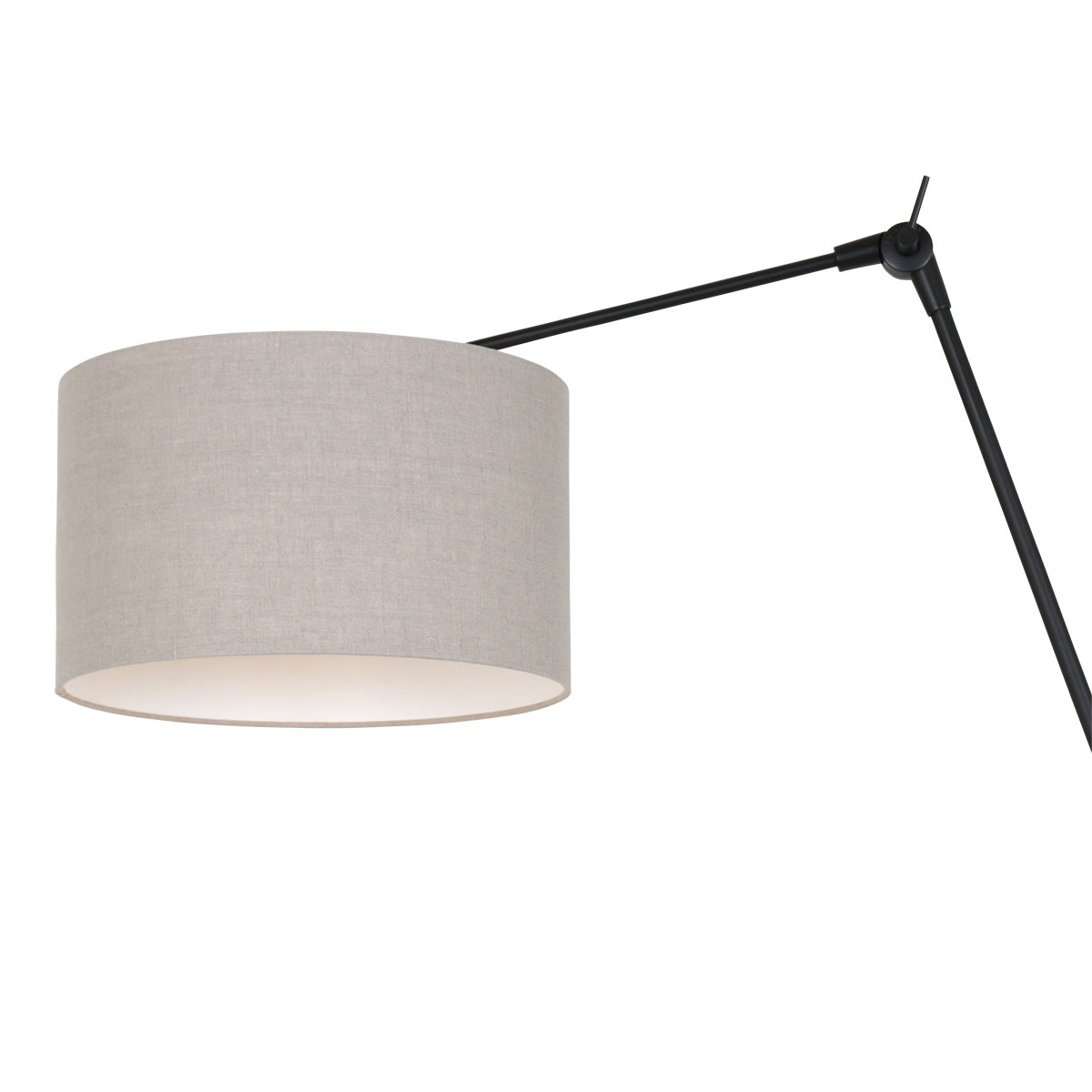 Steinhauer Wandlamp Prestige chic | 1-lichts | E27 | draaibaar | 30x90x50 cm | zilver&zwart