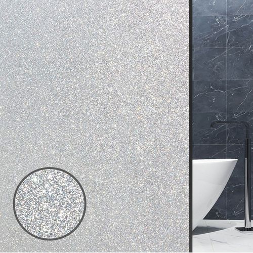 Homewell Raamfolie Hr++ 70x300cm - Isolerend & Zonwerend - Anti Inkijk - Statisch Zelfklevend - Glitter