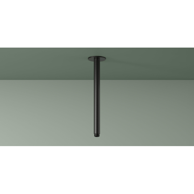 Hotbath Ace Plafondbuis - 30cm - rond - Mat Zwart PVD AC453MBP