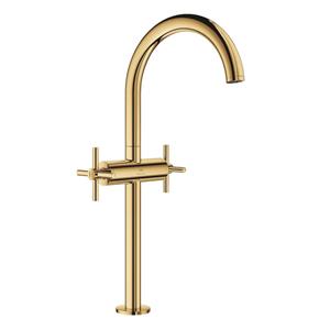 Grohe Atrio New Classic1-gats wastafelkraan xl-size m. push open m. kruisgrepenvoorsprong 18cmcool sunrise 21149GL0