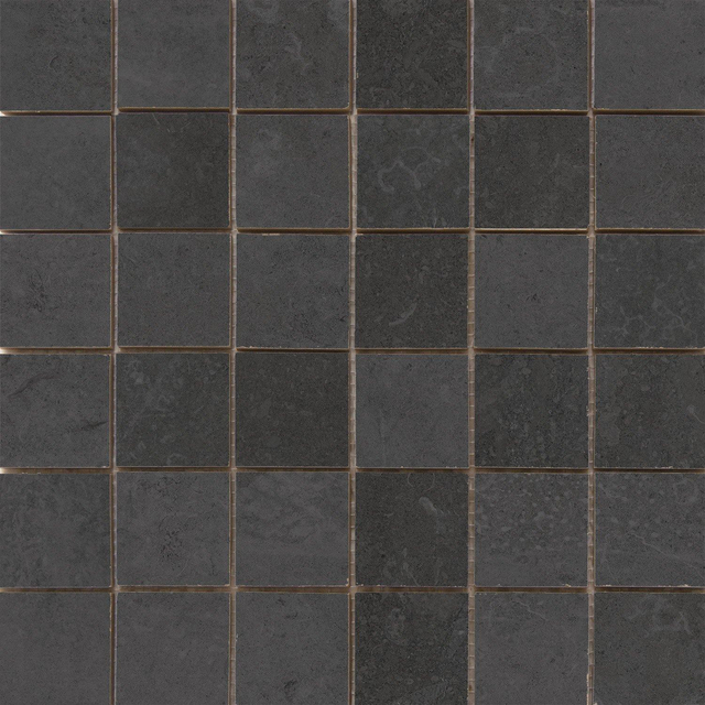 Cifre Ceramica MidTown wand- en vloertegel - 30x30cm - Betonlook - Antracite mozaiek mat (antraciet) SW07312604-3