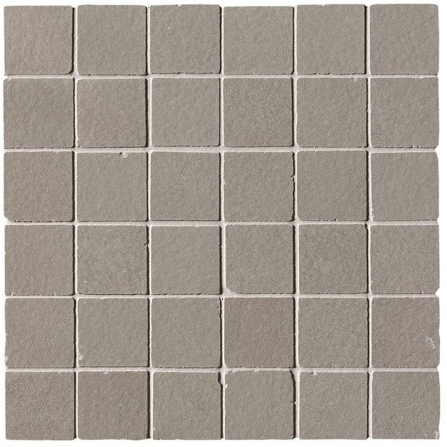 Fap Ceramiche Summer wand- en vloertegel - 30x30cm - Natuursteen look - Crepuscolo macro mosaico mat mat (grijs) SW07314284-5