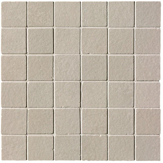 Fap Ceramiche Summer wand- en vloertegel - 30x30cm - Natuursteen look - Vento macro mosaico mat mat (grijs) SW07314285-6