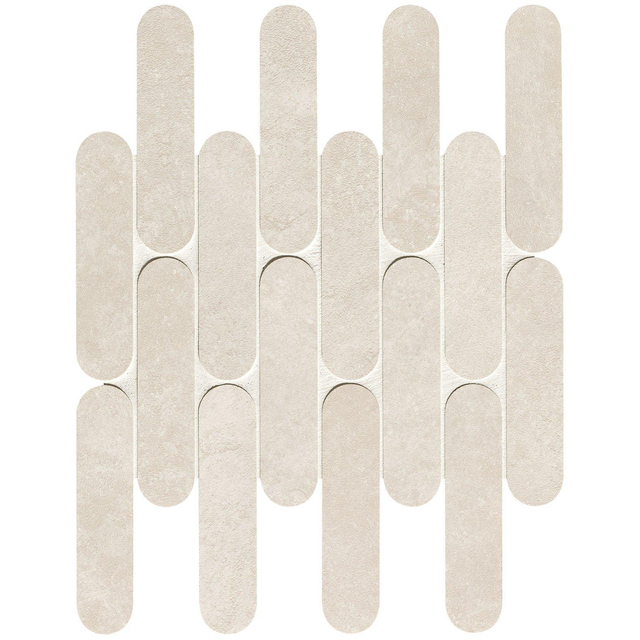 Fap Ceramiche Nobu wand- en vloertegel - 29x29.5cm - Natuursteen look - White mat (wit) SW07314682
