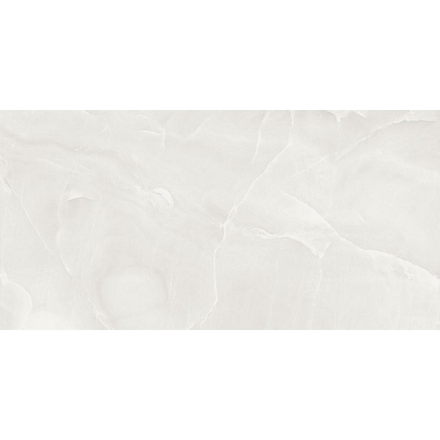 Fap Ceramiche Onice wand- en vloertegel - 60x120cm - gerectificeerd - Natuursteen look - Neve gepolijst (wit) SW07311445-1