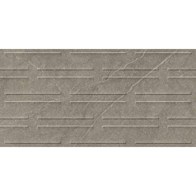 Cifre Ceramica Munich wandtegel - 30x60cm - gerectificeerd - Natuursteen look - Taupe decor mat (bruin) SW07314225-9