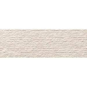 Fap Ceramiche Nobu wandtegel - 25x75cm - gerectificeerd - Natuursteen look - White mat (wit) SW07314690