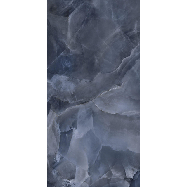 EnergieKer Onyx ek wand- en vloertegel - 60x120cm - gerectificeerd - Natuursteen look - Blue pulido gepolijst (blauw) SW07314174-1