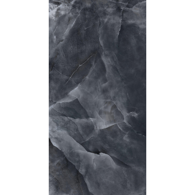 EnergieKer Onyx ek wand- en vloertegel - 60x120cm - gerectificeerd - Natuursteen look - Black pulido gepolijst (zwart) SW07314176-3