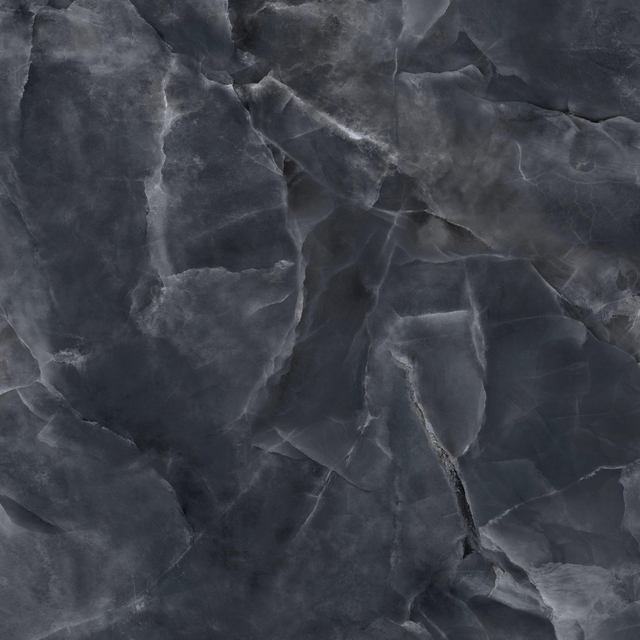 EnergieKer Onyx ek wand- en vloertegel - 120x120cm - gerectificeerd - Natuursteen look - Black pulido gepolijst (zwart) SW07314176-4