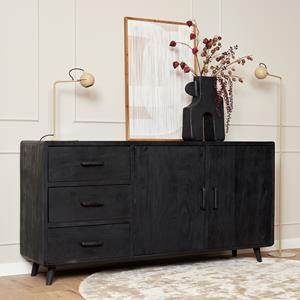 Het Steigerhouthuis Dressoir Omaha Black | 180 cm