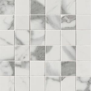 Fap Ceramiche Roma Stone Mosaico vloertegel - 30x30cm - Natuursteen look - Gold carrara superiore glans (wit) SW07314401