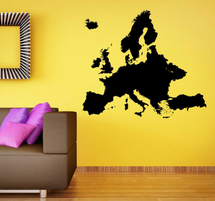 Tenstickers Sticker map Europa