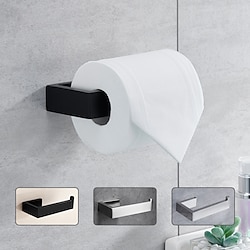 Light in the box toiletrolhouder, wandmontage 304 roestvrij staal 14,5 cm tissuerolhangerdispenser voor badkameramp; keuken (zwart/geborsteld nikkel/chroom)