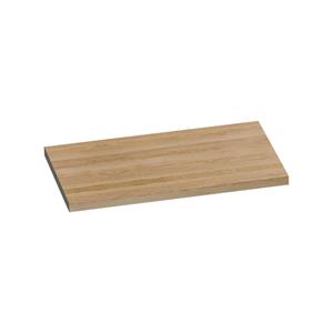 Saniclass Wastafelblad - 80x46x4cm - zonder kraangat - MFC - Legno Calore 2417-36