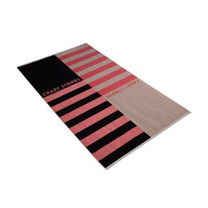 Vossen Strandtuch Strandtuch 100 x 180 cm Crazy Stripes, Velours (Stück, 1-St), hohe Markenqualität
