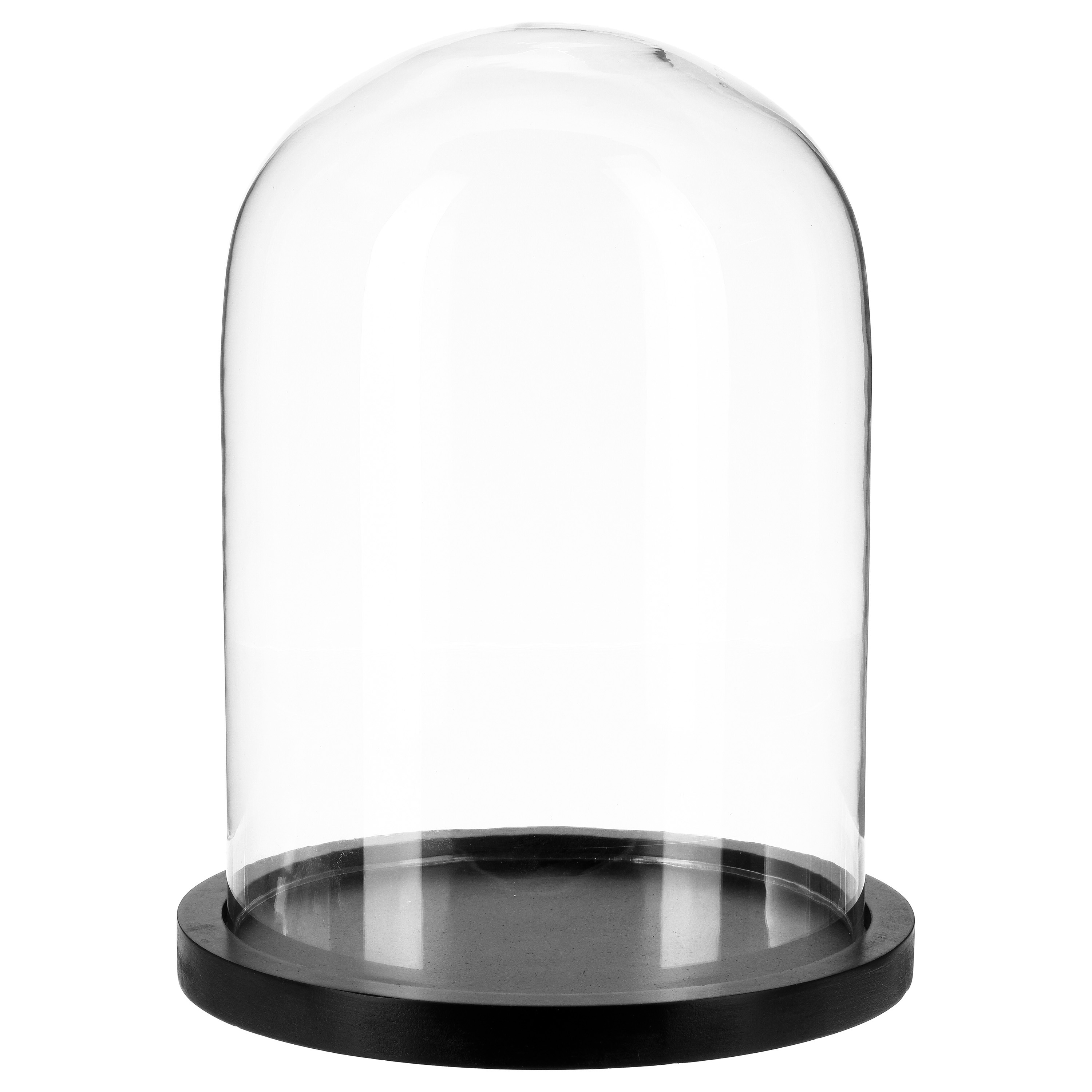 atmosphera Glaskuppel, Ø 23 cm, schwarze Basis