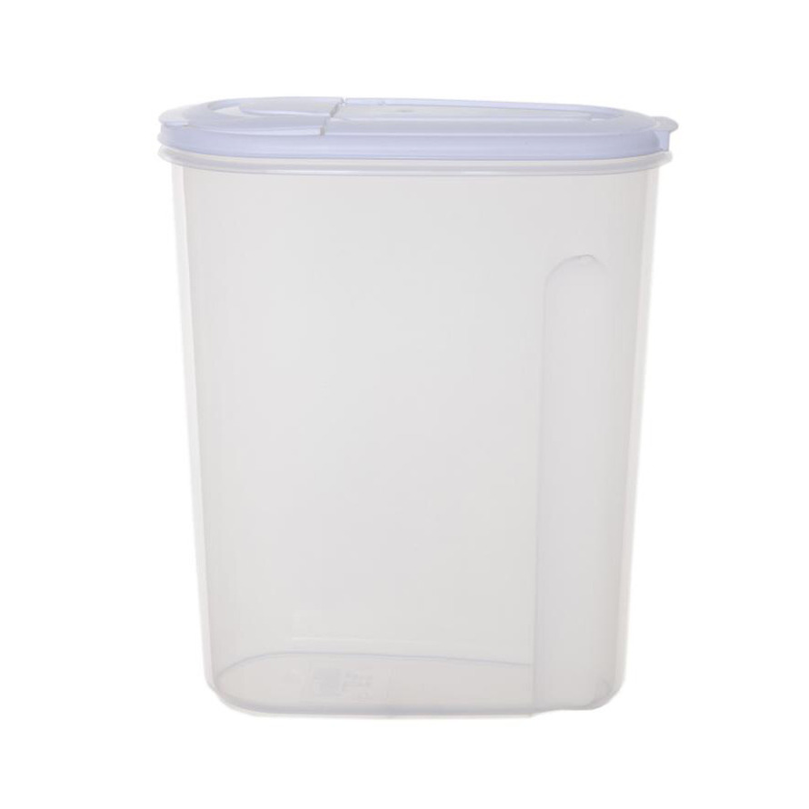 Whitefurze Voedselcontainer strooibus - transparant - 3 liter - kunststof - 20 x 10 x 24 cm -