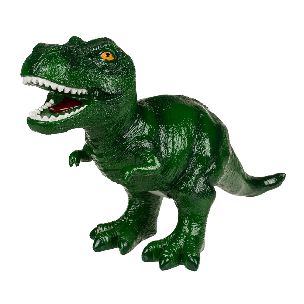 Out of the blue Spaarpot Dinosaurus T-REX - groen - polyresin - 22 x 32 cm - met afsluitdop - Kinderen -