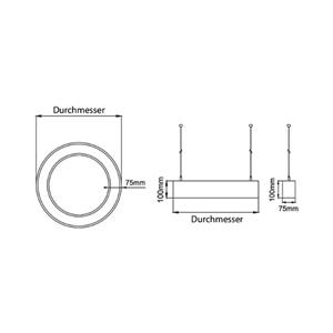 BRUMBERG Biro Circle Ring up/down Ø 75cm 80W on/off weiß 830