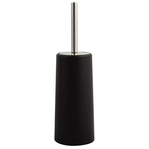 MSV Toiletborstel houder/WC-borstel - zwart - kunststof - 35 cm -