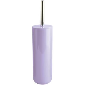 MSV Porto Toilet/wc-borstel in houder - kunststof - lila paars - cm -