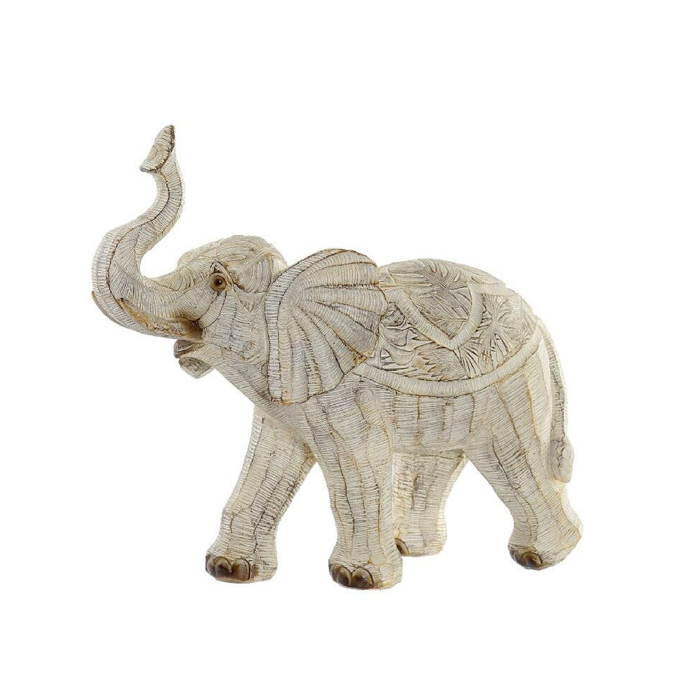 Deko-figur Dkd Home Decor Harz Elefant (27 X 12 X 24.5 Cm)