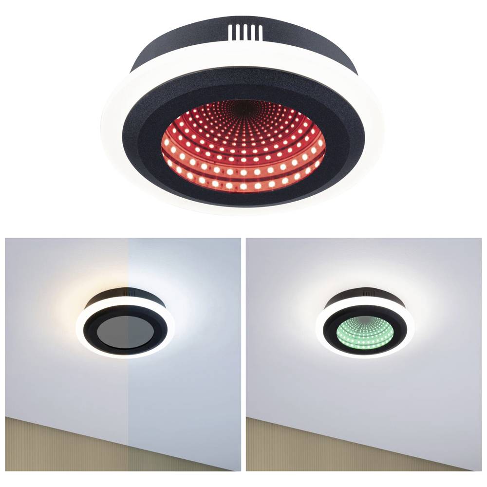Paulmann 71037 Spaceglow LED-plafondlamp LED 14 W Zwart (mat)