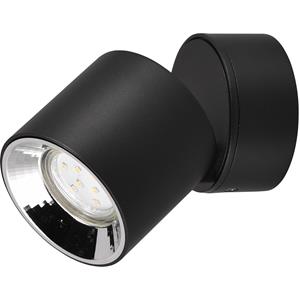 BES LED LED Wandlamp - Wandverlichting - Trion Pinati - GU10 Fitting - Rond - Mat Zwart - Metaal