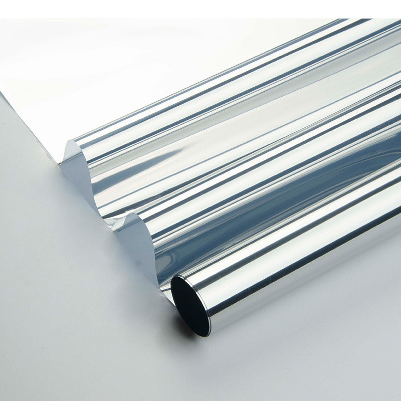 Wicotex Raamfolie zonwerend semi transparant/zilver 60 cm x 2 meter statisch -