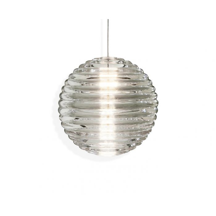Tom Dixon  Pressed Glass Light Sphere Pendant LED Glanzend