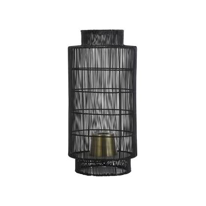 Light & Living  Tafellamp GRUARO - 24x24x52cm - Zwart