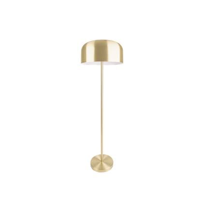 Leitmotiv  Vloerlamp Capa - Metaal Mat Geborsteld goud - Ø42x150cm