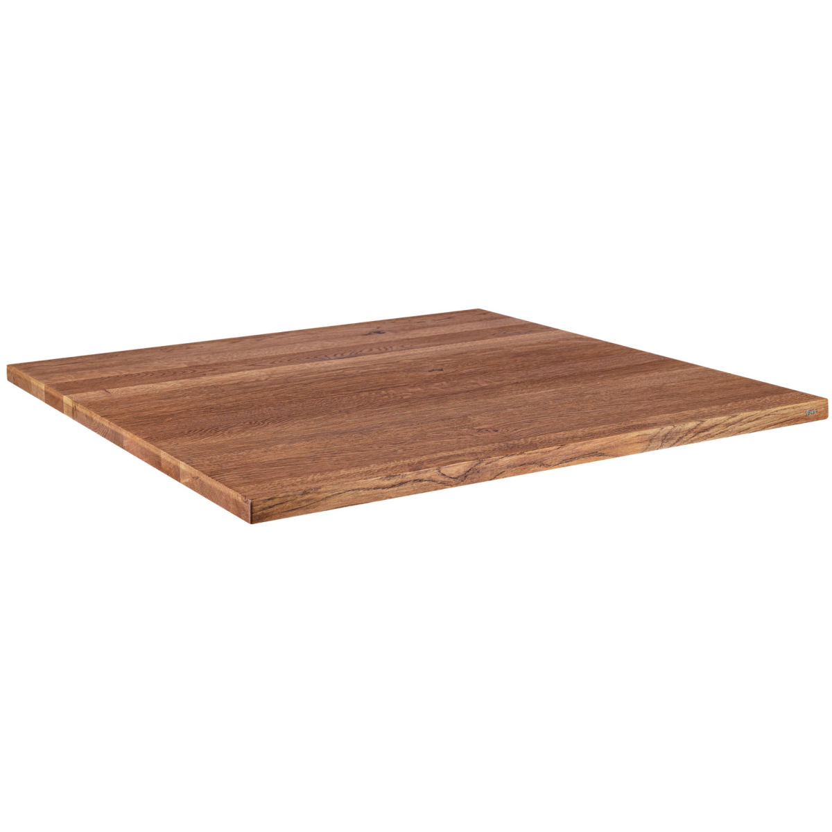 Vega Massief houten tafelblad Torres rechthoekig; 80x60x3 cm (LxBxH); antiek eiken/bruin; rechthoekig