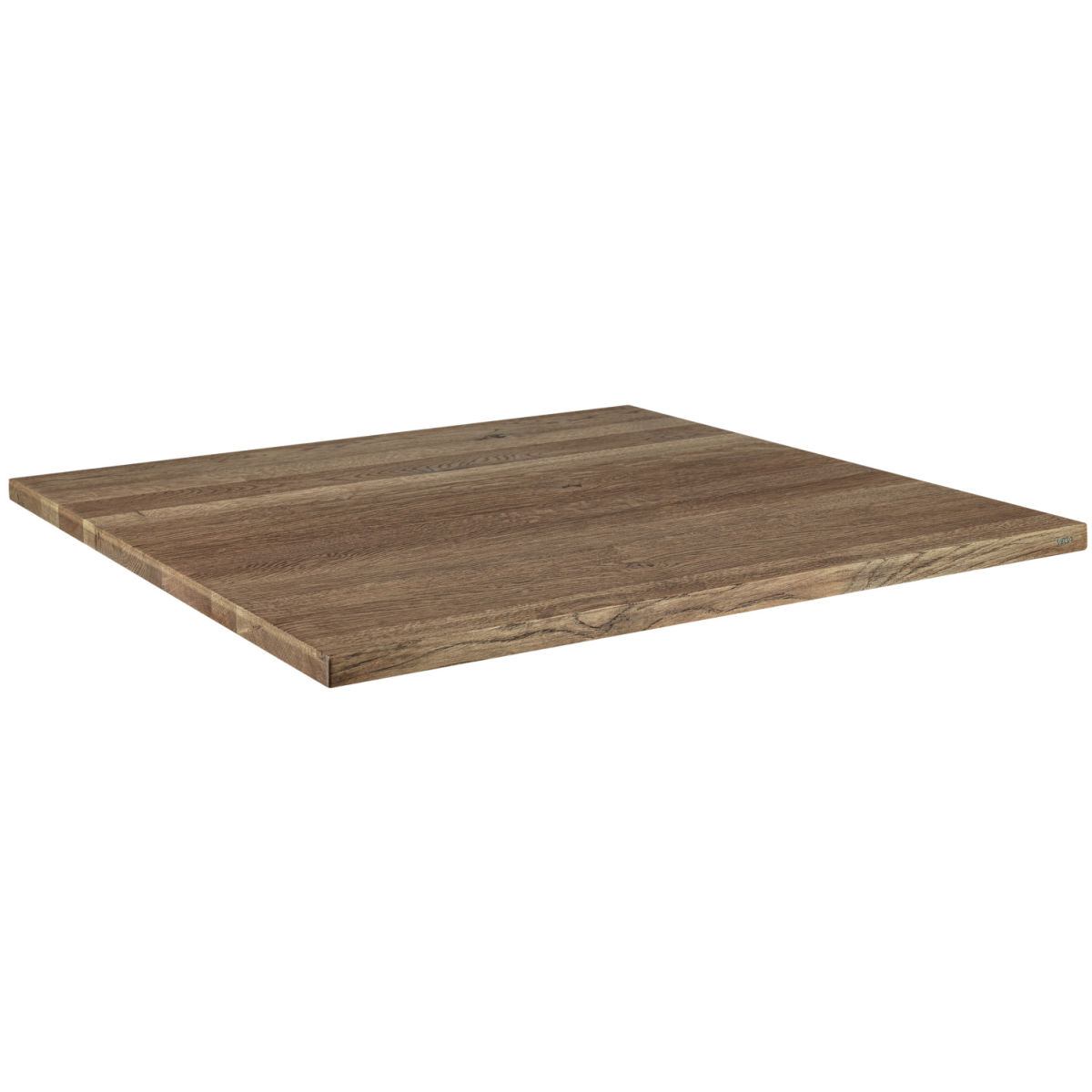 Vega Massief houten tafelblad Torres rechthoekig; 80x60x3 cm (LxBxH); antiek eiken/grijs; rechthoekig
