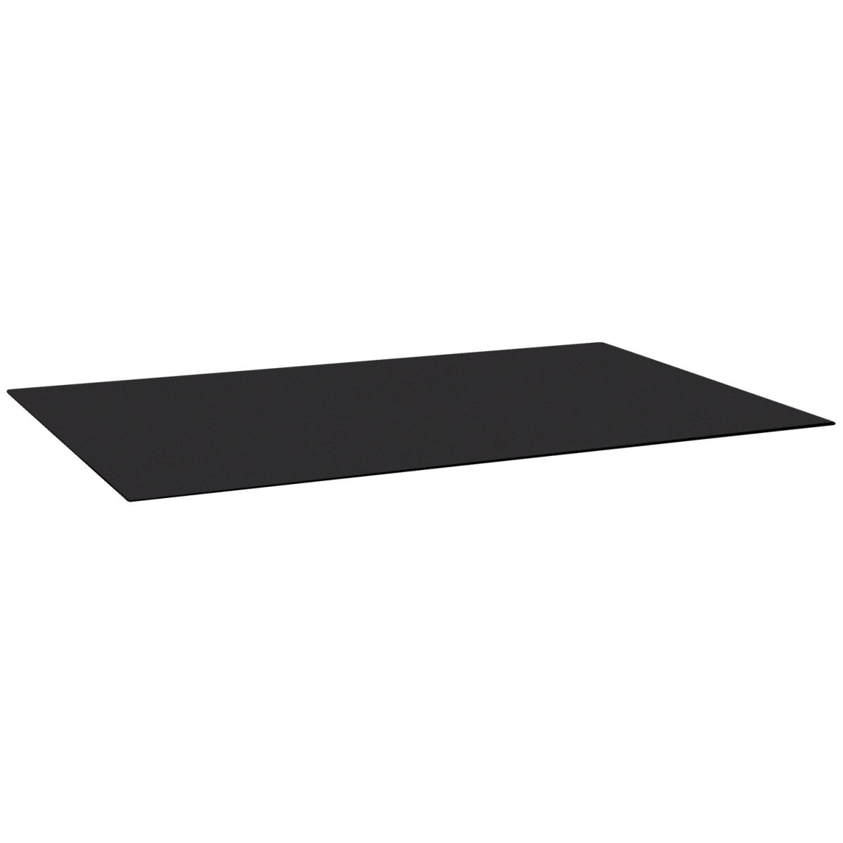 Vega Glazen tafelblad Metropolitan Rechthoekige tafel; 121x79.5x0.5 cm (LxBxH); zwart; rechthoekig