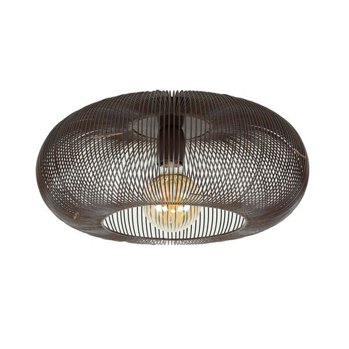 Hoyz Collection Hoyz - Plafondlamp Copper Twist - Zwart Nikkel - Industrieel - 43x43x20