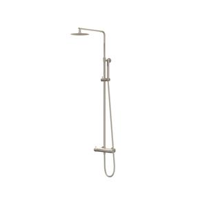 IVY Bond Regendoucheset 1 opbouw - 20cm medium hoofddouche - staafmodel handouche Geborsteld nickel PVD CSB1GNAD