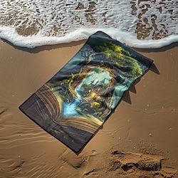 Light in the box strandlaken zomerstranddekens 100% microvezel Magic Wonderland-serie zachte ademende comfortabele dekens