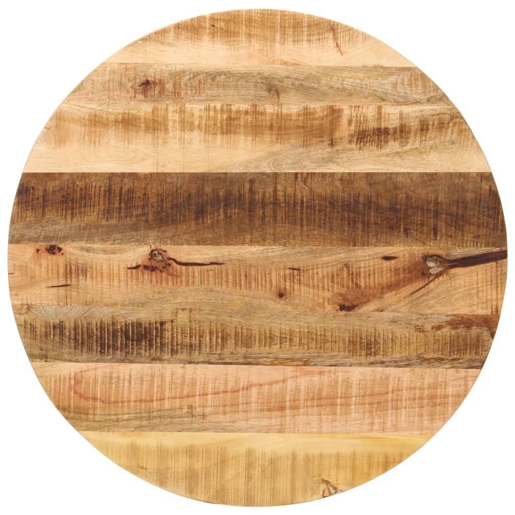 VidaXL Tafelblad rondØ 70x1,5 cm massief ruw mangohout