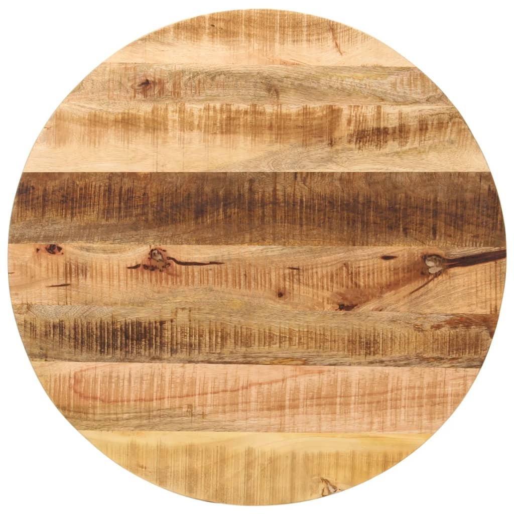 VidaXL Tafelblad rondØ 90x3,8 cm massief ruw mangohout