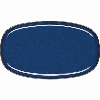 ASA SELECTION Servierplatte ASA Selection saisons Platte, oval, midnight blue blau