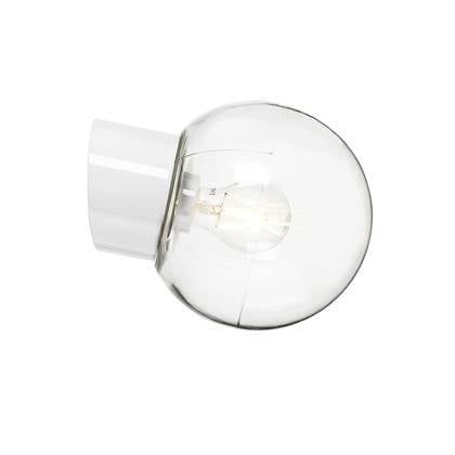 Ifo Electric Ifö Electric Classic Globe wandlamp porselein IP54 180mm helder wit