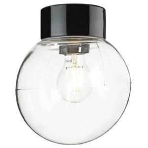 Ifo Electric Ifö Electric Classic Globe plafond-en wandlamp clear IP54 200mm zwart