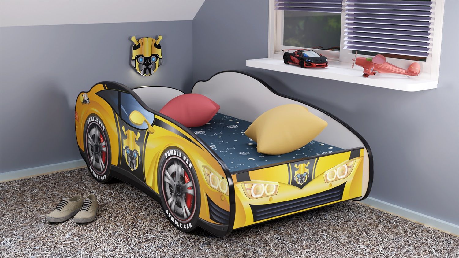 Top Beds Peuterbed  Racing Car 70x140 Hero Bumble Car Incl. Matras