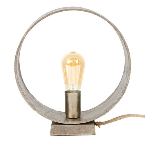 Hoyz Collection Hoyz - Tafellamp Loop - Industrieel Design - Zwart/grijs - 30x11x32