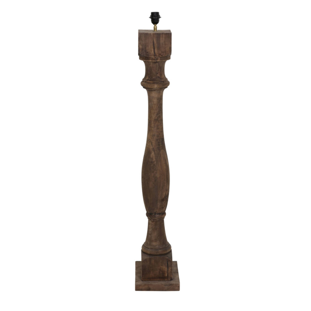 Countrylifestyle Vloerlamp Robbia hout donker bruin