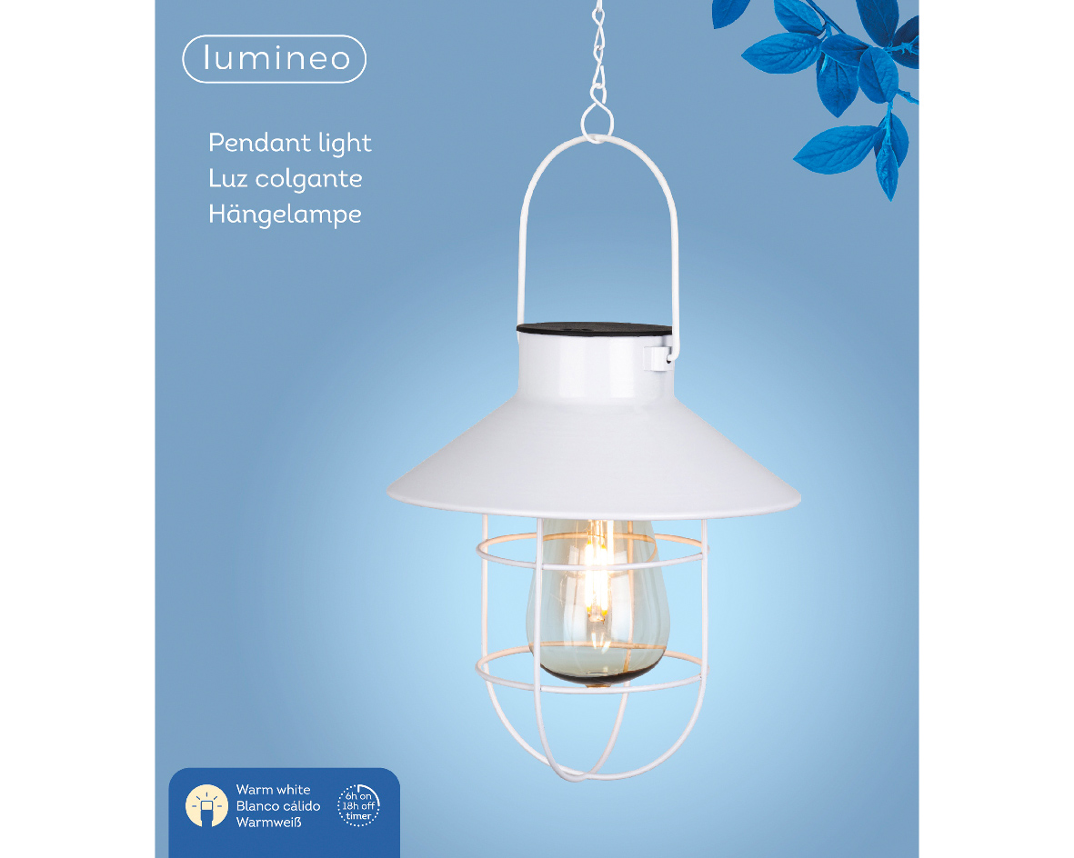 Lumineo Hanglamp wit LED warm wit - 