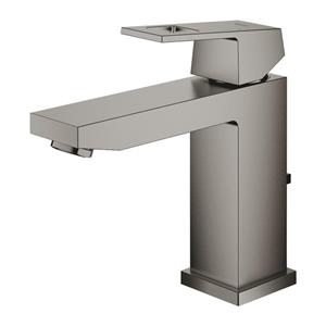 Grohe Eurocube waterbesparende wastafelkraan m-size met waste brushed hard graphite 23445AL0